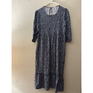 Isabel Maternity by Ingrid & Isabel Maxi Dress Blue‎ White Print S
A738